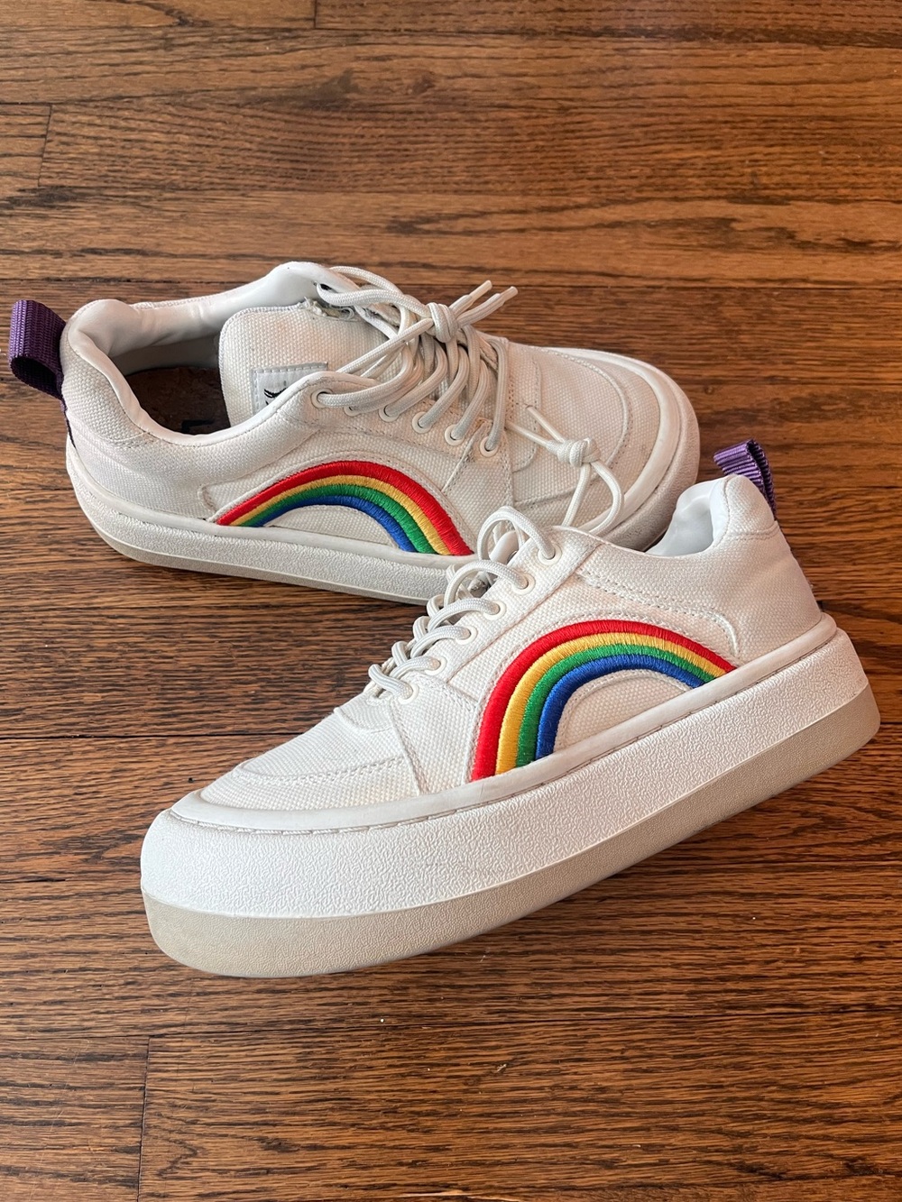 Eytys Sonic Rainbow Canvas Sneakers Size 7
